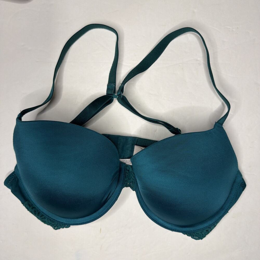 Auden Women’s 34C Bra The Daydreamer Push-up Lace Burgundy Teal Brown Padded - Picture 4 of 11